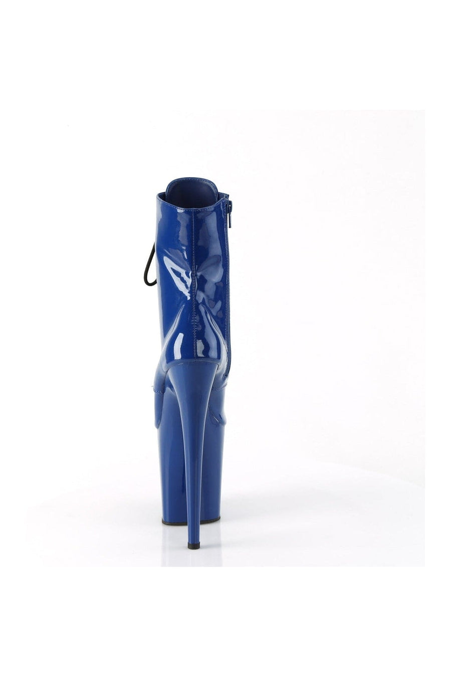 Pleaser FLAMINGO-1020 Blue Patent Ankle Boot in Blue Patent