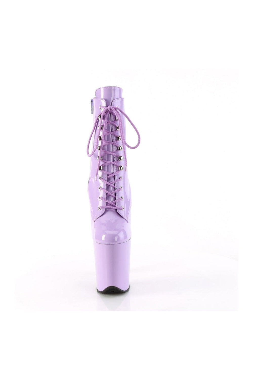 Pleaser FLAMINGO-1020 Purple Patent Ankle Boot in Purple Patent