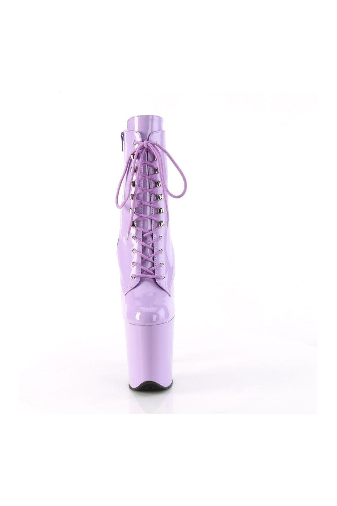 Pleaser FLAMINGO-1020 Purple Patent Ankle Boot in Purple Patent