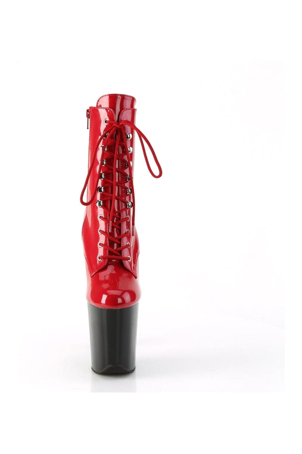 FLAMINGO-1020 Red Patent Ankle Boot-Ankle Boots-Pleaser-SEXYSHOES.COM