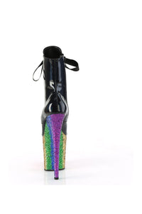 FLAMINGO-1020HG Black Patent Ankle Boot-Ankle Boots-Pleaser-SEXYSHOES.COM