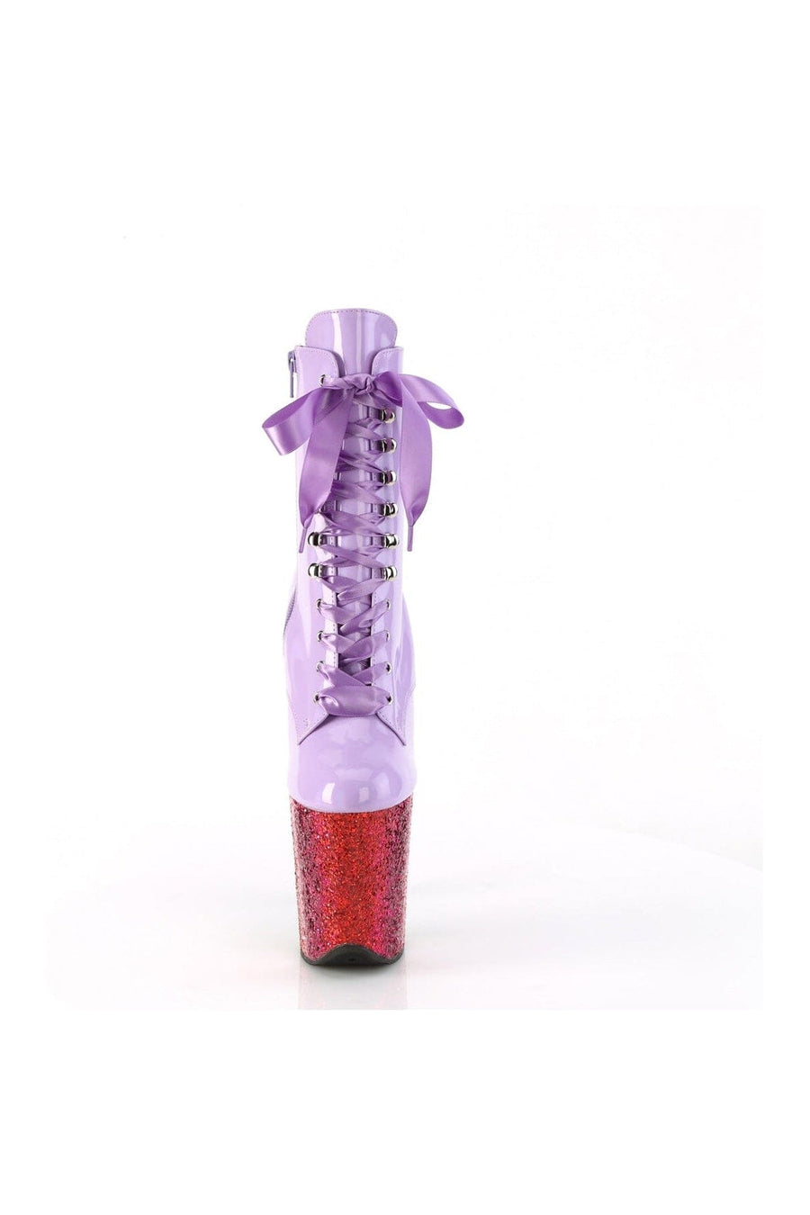 Pleaser FLAMINGO-1020HG Purple Patent Ankle Boot in Purple Patent