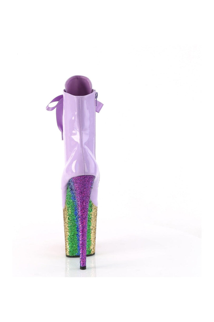 Pleaser FLAMINGO-1020HG Purple Patent Ankle Boot in Purple Patent