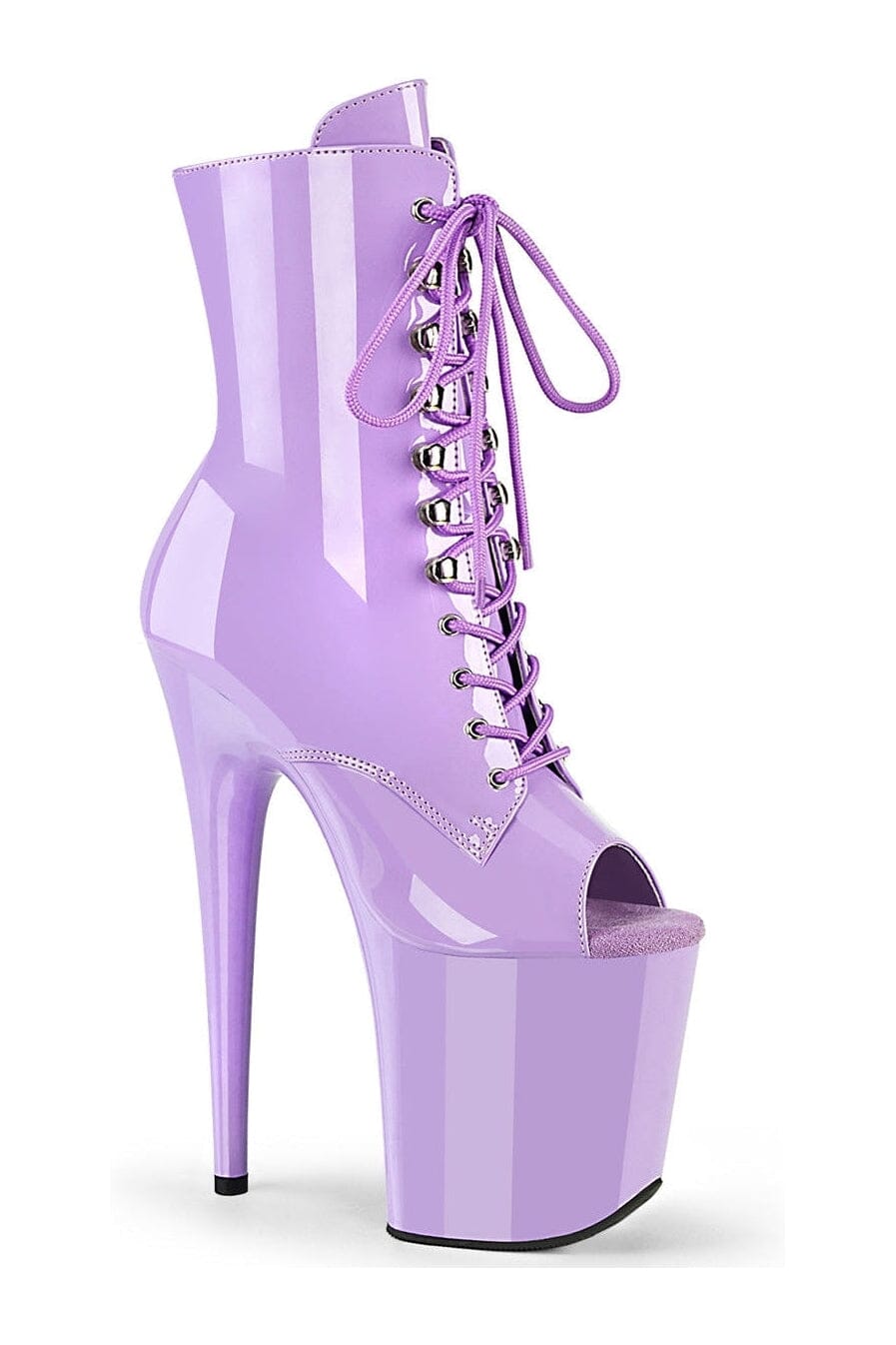 Pleaser Purple Ankle Boots Platform Stripper Shoes | Buy at Sexyshoes.com