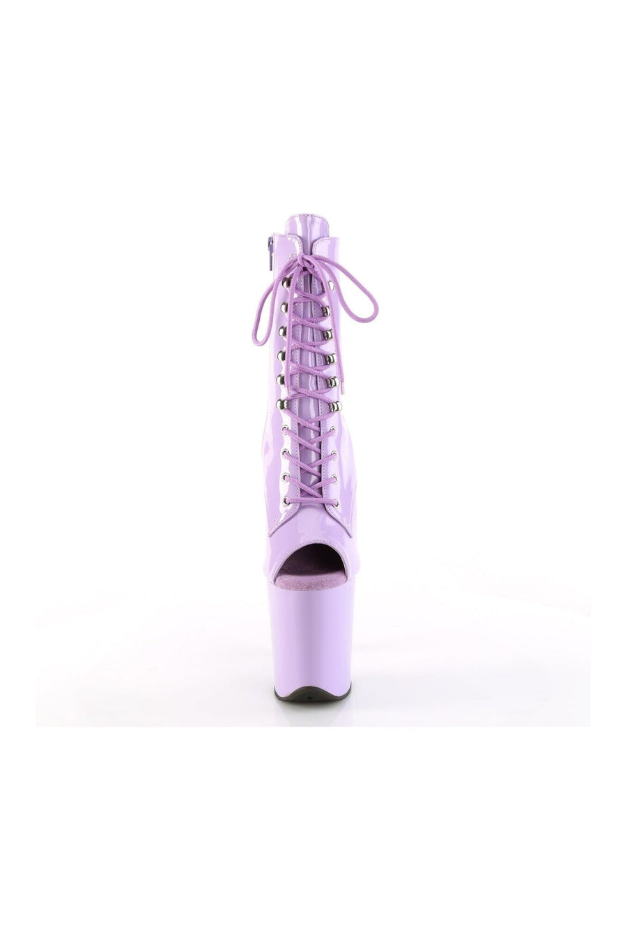 Pleaser FLAMINGO-1021 Purple Patent Ankle Boot in Purple Patent