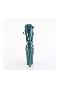 Pleaser FLAMINGO-1040GP Green Patent Ankle Boot in Green Patent