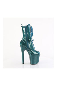 Pleaser FLAMINGO-1040GP Green Patent Ankle Boot in Green Patent