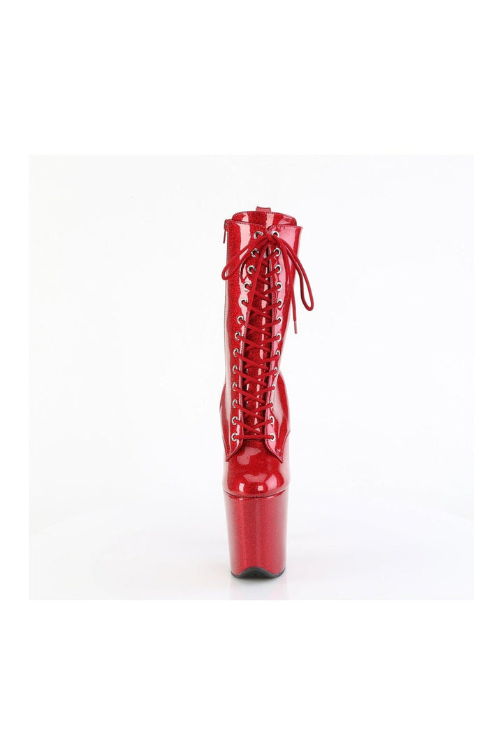 FLAMINGO-1040GP Red Patent Ankle Boot