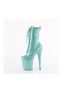 Pleaser FLAMINGO-1040GP Turquoise Patent Ankle Boot in Turquoise Patent