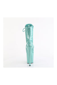 Pleaser FLAMINGO-1040GP Turquoise Patent Ankle Boot in Turquoise Patent