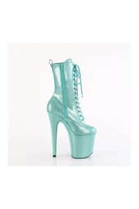 Pleaser FLAMINGO-1040GP Turquoise Patent Ankle Boot in Turquoise Patent