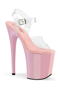 Pleaser FLAMINGO-808 Sandal in Clear Vinyl from SexyShoes.com