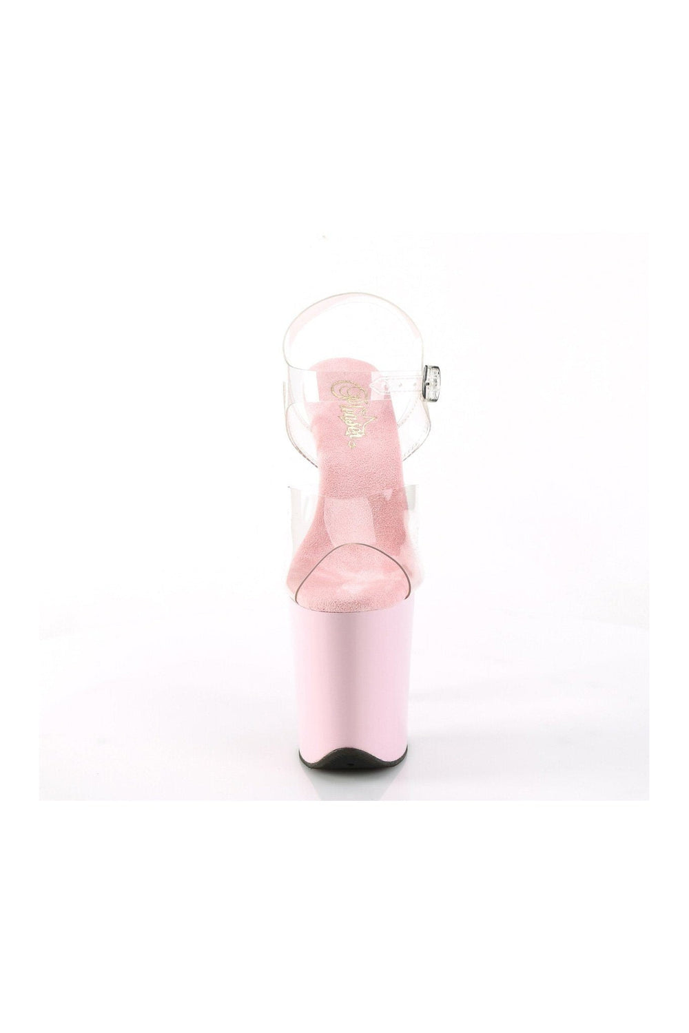 Pleaser FLAMINGO-808 Sandal in Clear Vinyl