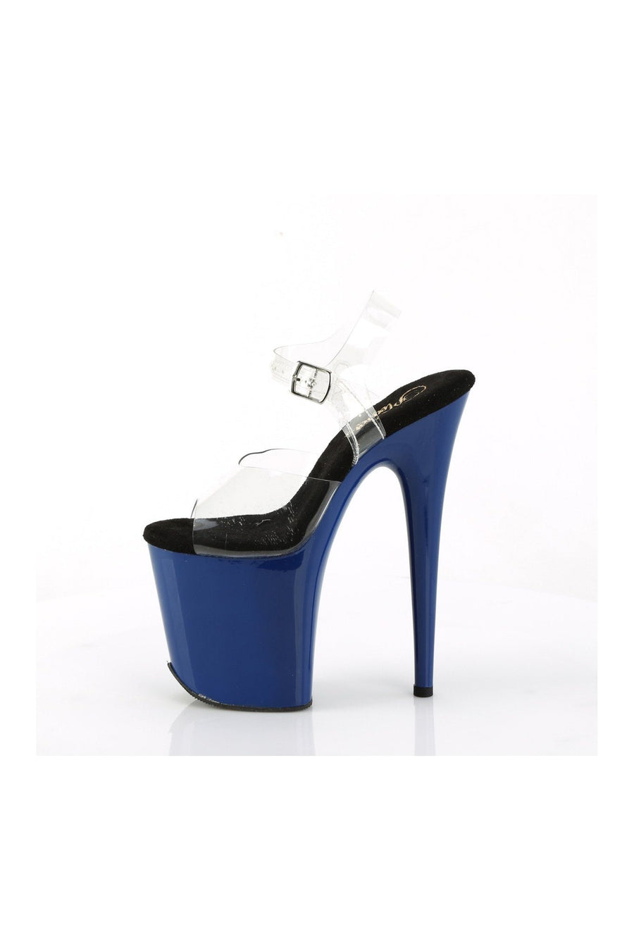 Pleaser FLAMINGO-808 Sandal in Clear Vinyl