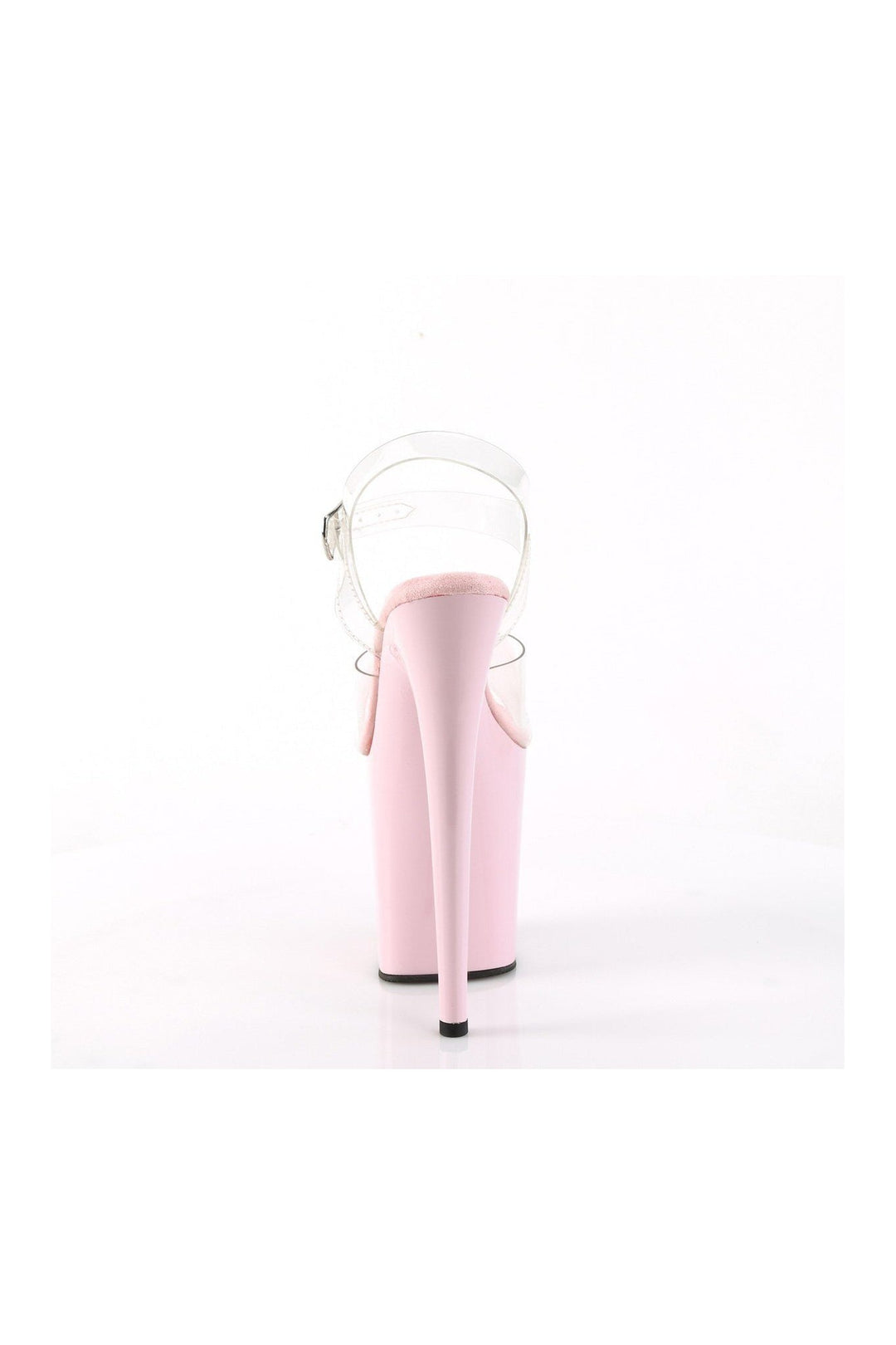 Pleaser FLAMINGO-808 Sandal in Clear Vinyl
