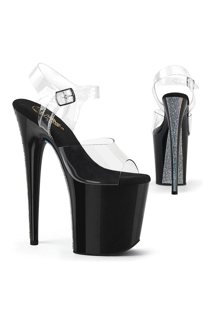 Pleaser Clear Sandals Platform Stripper Shoes | Buy at Sexyshoes.com