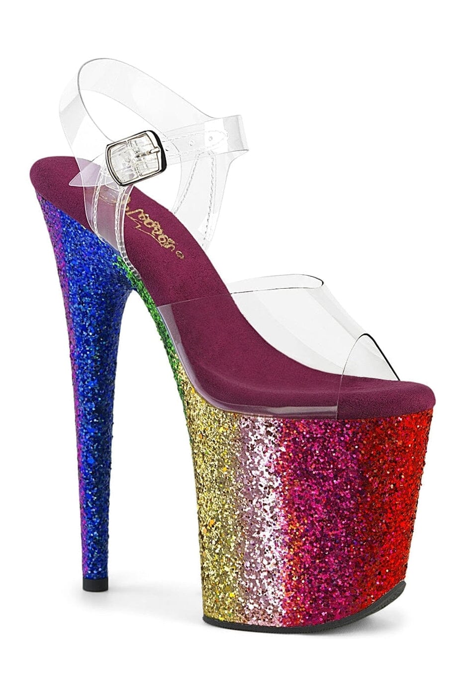 Pleaser Clear Sandals Platform Stripper Shoes | Buy at Sexyshoes.com