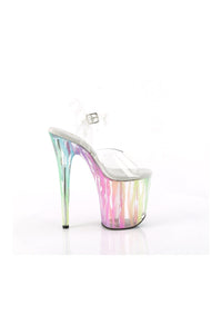 Pleaser FLAMINGO-808RG-03 Clear Vinyl Sandal in Clear Vinyl
