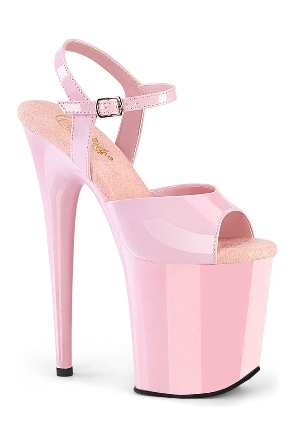FLAMINGO-809 Pink Patent Sandal-Sandals-Pleaser-Pink-10-Patent-SEXYSHOES.COM