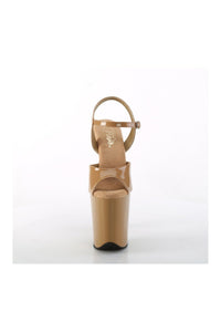 Pleaser FLAMINGO-809 Sandal in Brown Patent