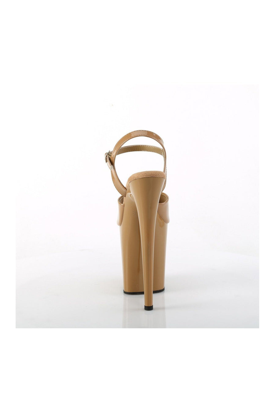 Pleaser FLAMINGO-809 Sandal in Brown Patent