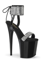 FLAMINGO-870 Black Patent Sandal