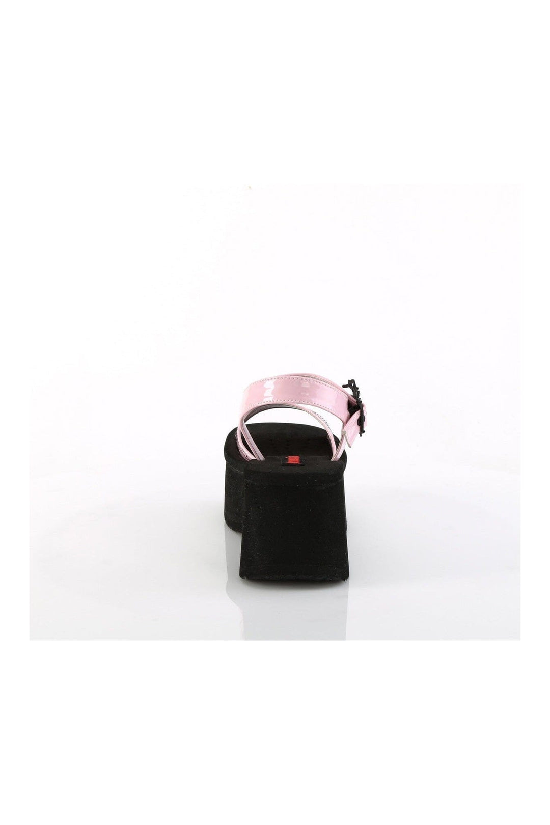FUNN-10 Pink Hologram Patent Sandal-Sandals-Demonia-SEXYSHOES.COM