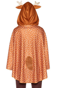 Fawn Poncho Costume-Animal Costumes-Leg Avenue-Brown-O/S-SEXYSHOES.COM