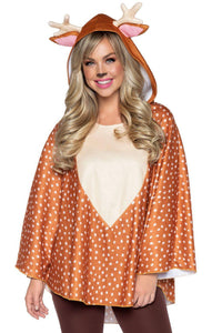 Leg Avenue Fawn Poncho Costume in Brown  from SexyShoes.com