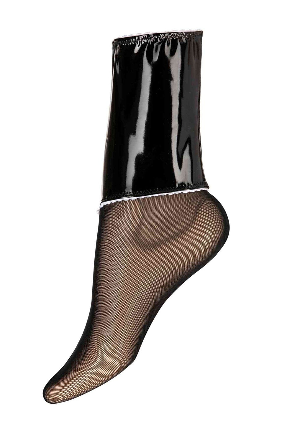 Patrice Catanzaro Flocon Black Vinyl Socks in Black 