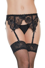 French Lace Garter Belt