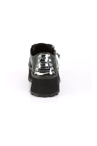 Demonia GRAVEDIGGER-04 Black Vegan Leather Cyber Shoe in Black Vegan Leather