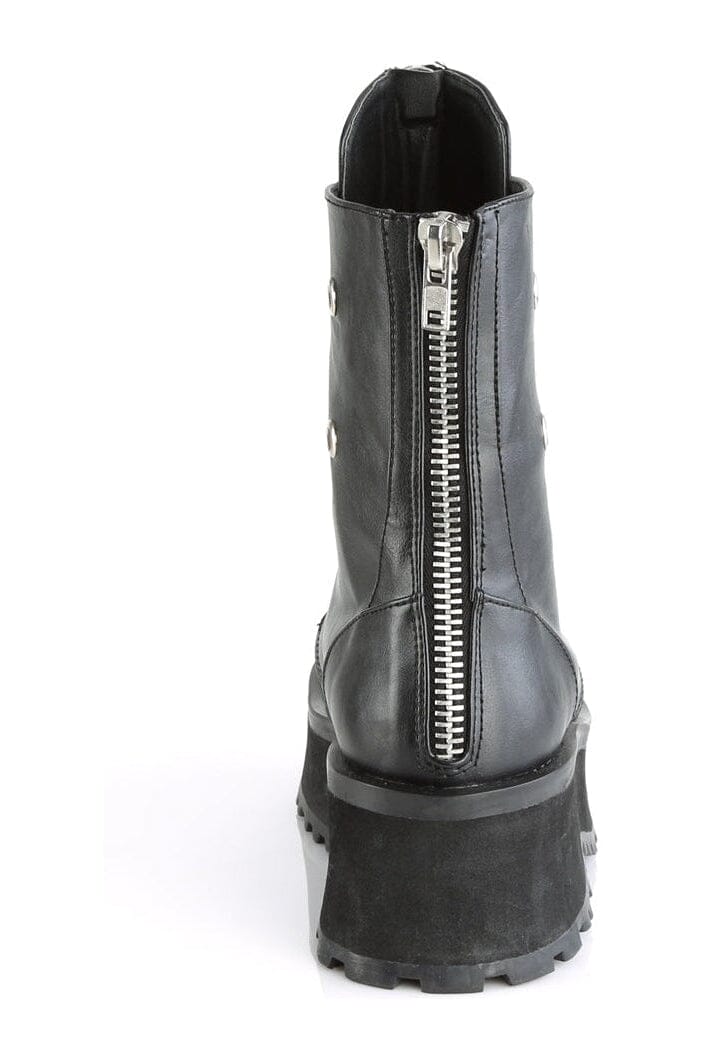 GRAVEDIGGER-10 Black Vegan Leather Ankle Boot-Ankle Boots-Demonia-SEXYSHOES.COM