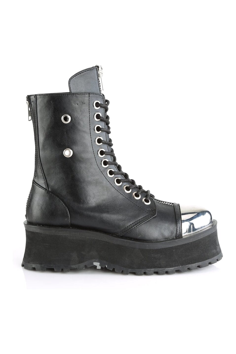 GRAVEDIGGER-10 Black Vegan Leather Ankle Boot-Ankle Boots-Demonia-SEXYSHOES.COM