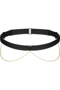 Garterbelt with Gold Chain Detail