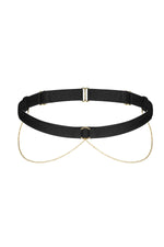 Garterbelt with Gold Chain Detail