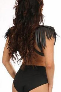 Plus Size Fringe Shoulder Harness-Wings + Harness-SEXYSHOES.COM