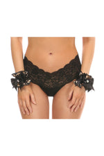 Plus Size Leopard Velevt Wristlet Set
