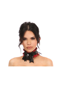 Daisy Corsets Plus Size Plaid Choker in Red  from SexyShoes.com