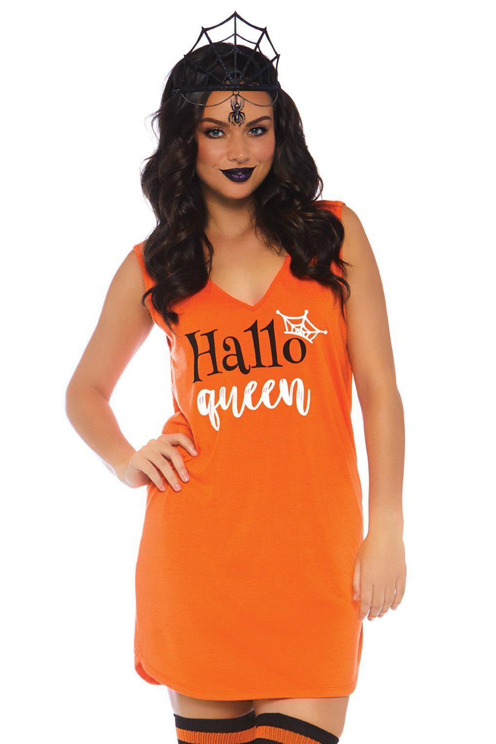 Leg Avenue Halloqueen Jersey Dress in Orange 