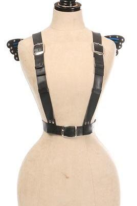 Vegan Leather Butterfly Wings-Wings + Harness-SEXYSHOES.COM