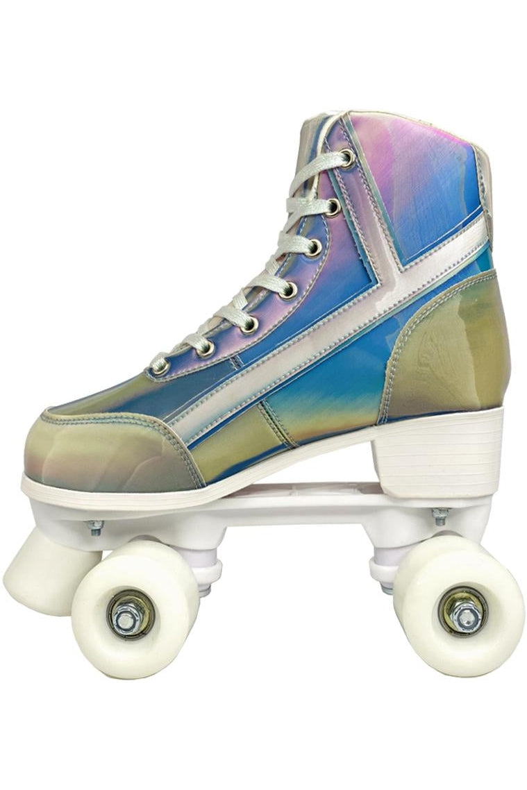YRU Hologram "Roller Heels" Skates in Hologram 