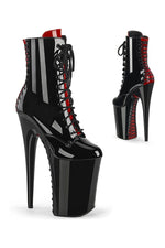INFINITY-1020FH Black Patent Ankle Boot