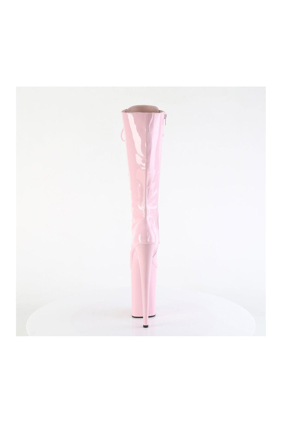 Pleaser INFINITY-2020 Pink Patent Knee Boot in Pink Patent