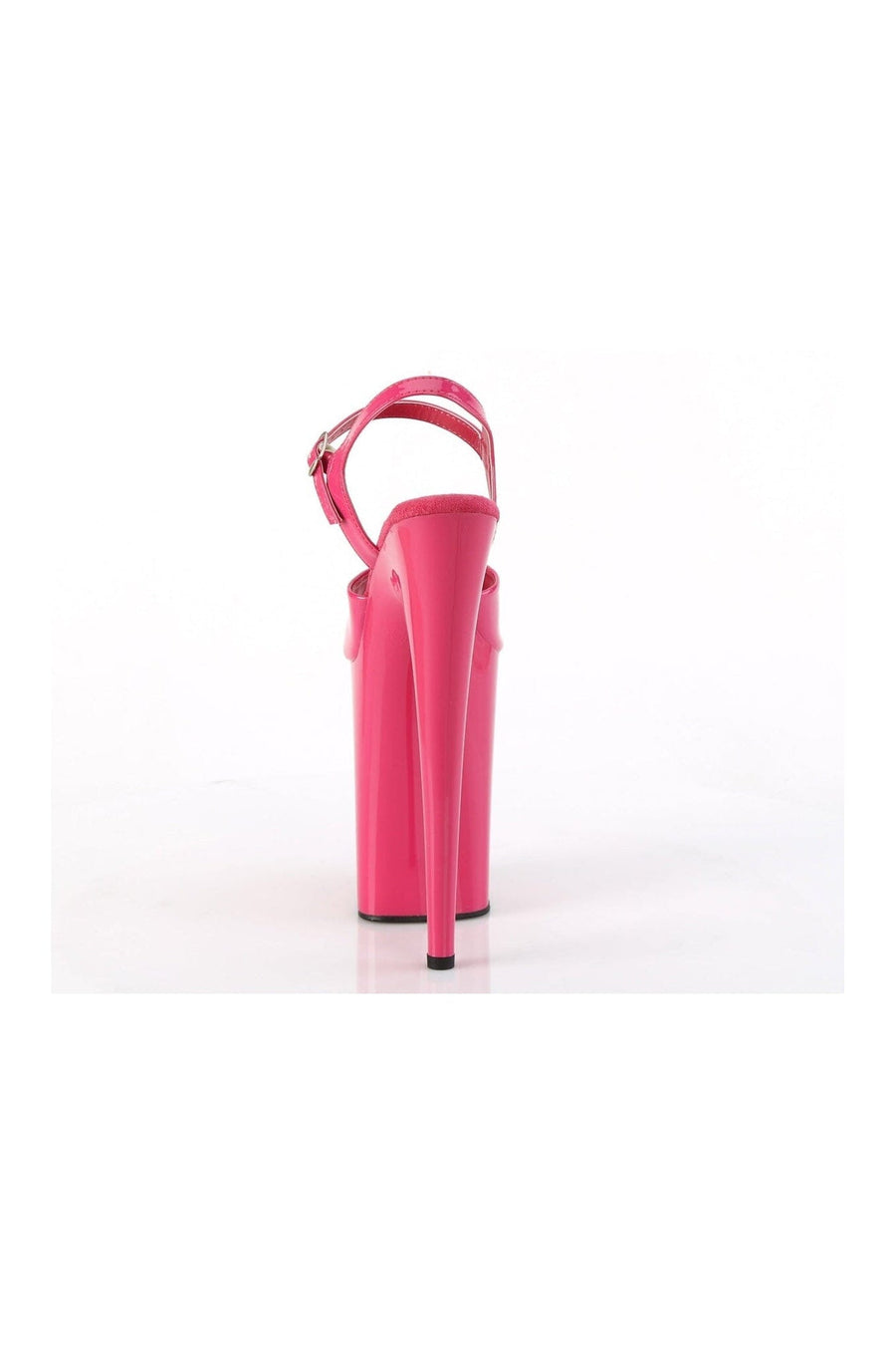 Pleaser INFINITY-909 Fuchsia Patent Sandal in Fuchsia Patent
