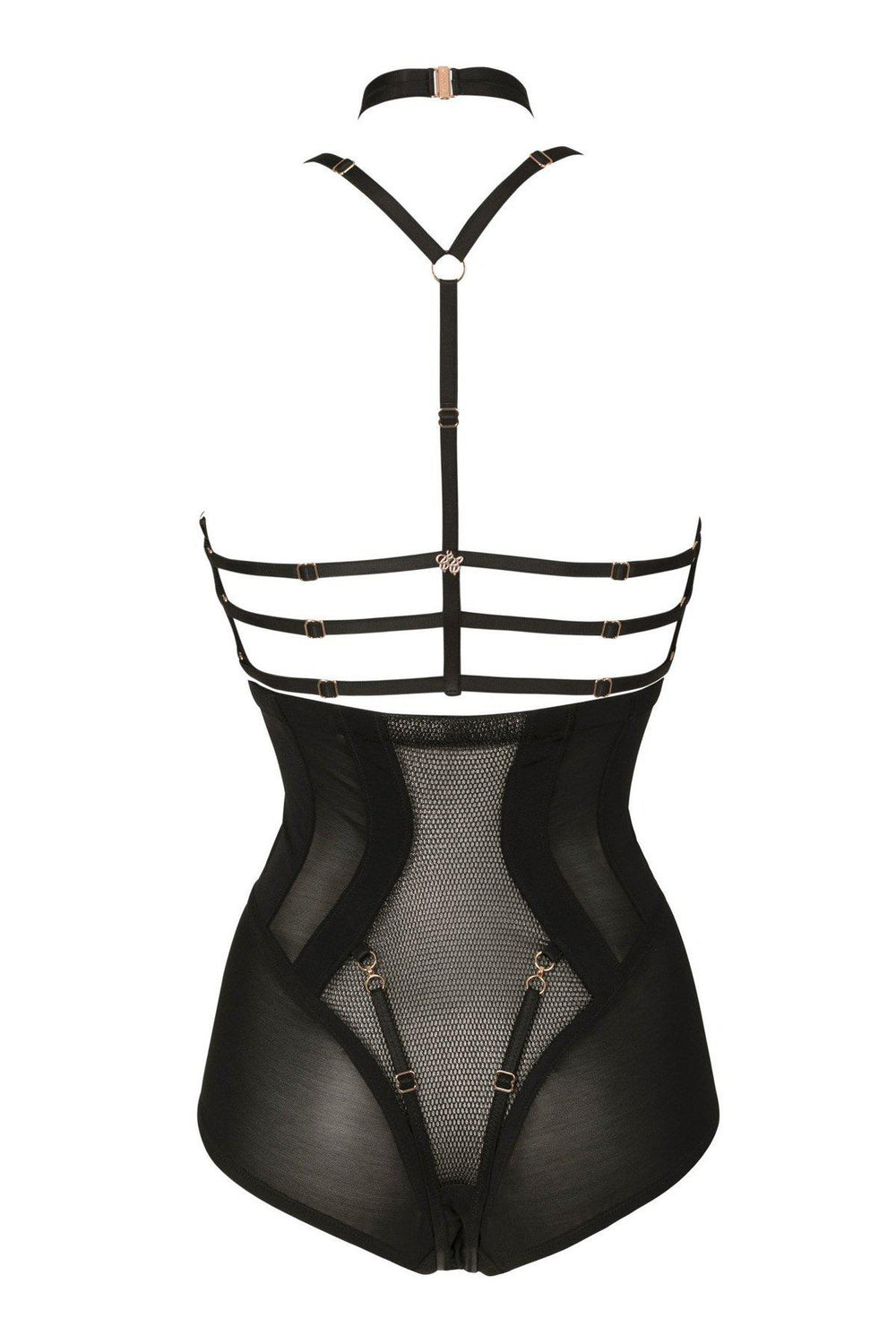 Impudique Josephine Mesh Fetish Bra in Black Mesh