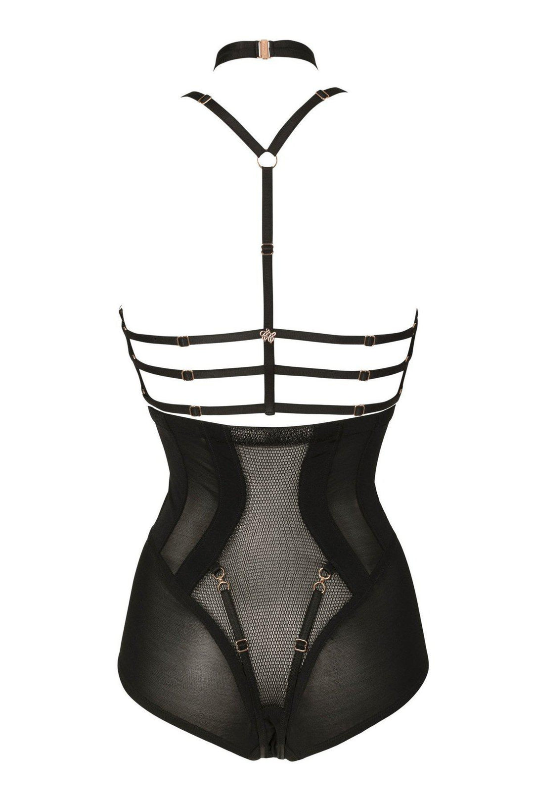 Impudique Josephine Mesh Fetish Bra in Black Mesh