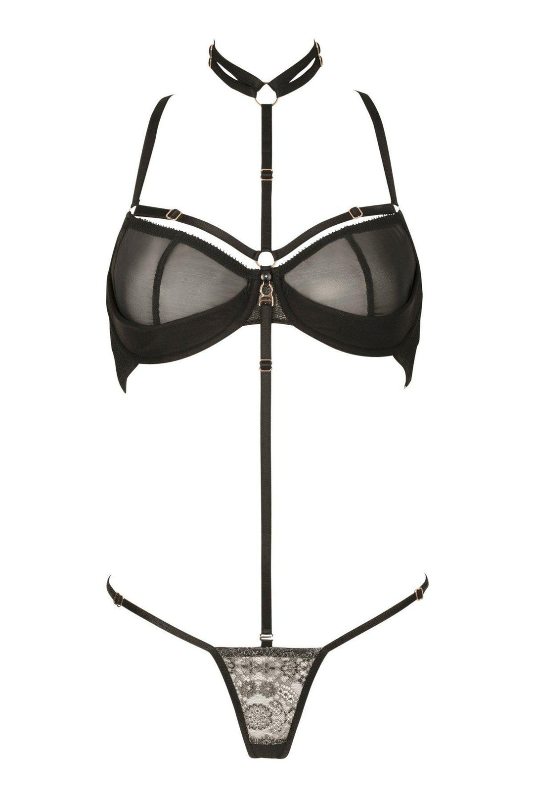 Impudique Josephine Mesh Fetish Briefs in Black Mesh