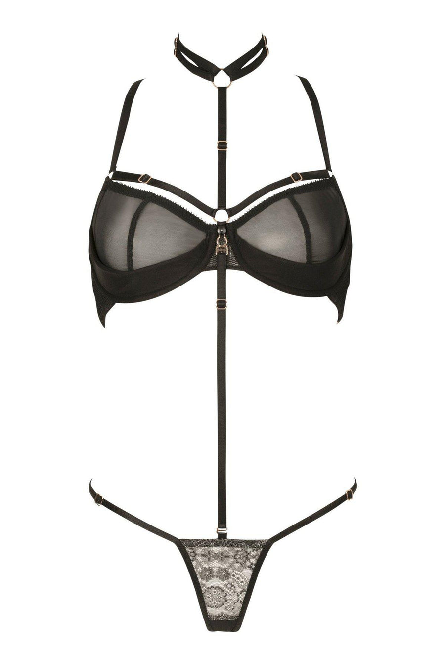 Impudique Josephine Mesh Fetish Briefs in Black Mesh
