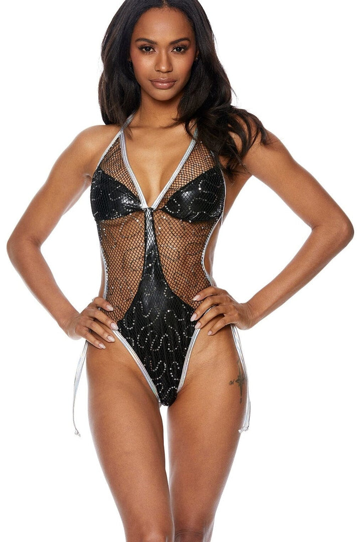 Sparkle Mesh One Piece 1 piece Bodysuit